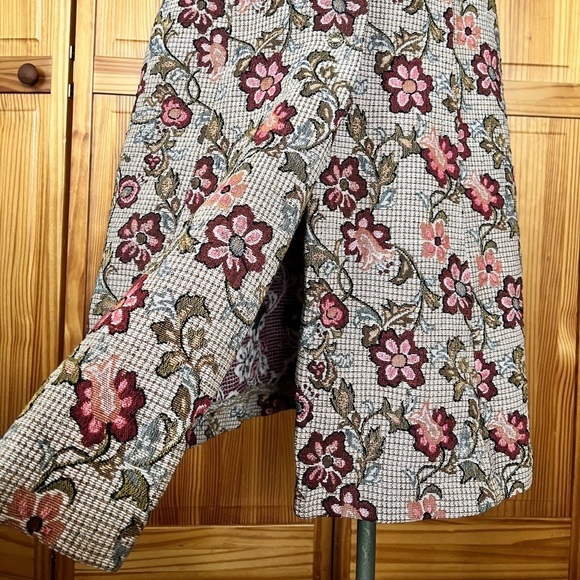 Vintage Glen Of Michigan Tapestry Midi Length Split Skirt Retro RARE - Picture 4 of 11